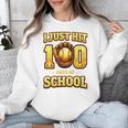 I Just Hit 100 Days Of School Baseball Boys Kids 100th Day Unisex Sweatshirt I Just Hit 100 Days Of School Baseball Boys Kids 100th Day Unisex Sweatshirt