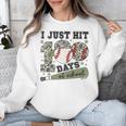 Kids I Just Hit 100 Days Boys 100 Days Of School Baseball Kids Unisex Sweatshirt