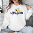 Milwaukee Baseball Minimalist City Skyline Baseball Lover Unisex Sweatshirt Milwaukee Baseball Minimalist City Skyline Baseball Lover Unisex Sweatshirt