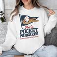 Pat's Pocket Pancakes Flag Baseball On Pancake Unisex Sweatshirt