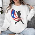 Puerto Rico Baseball Flag Player Boricua Heritage Sports Unisex Sweatshirt