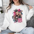 Punk Girl With Anger Kanji And Baseball Bat Unisex Sweatshirt Punk Girl With Anger Kanji And Baseball Bat Unisex Sweatshirt