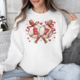 Six Seven 67 Meme Baseball Coquette Bow Valentine Unisex Sweatshirt Six Seven 67 Meme Baseball Coquette Bow Valentine Unisex Sweatshirt