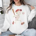 Skeleton Batting Baseball Halloween Boys Men Kids Unisex Sweatshirt