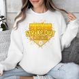 Strike Out Childhood Cancer Boys Baseball Drip Gold Ribbon Unisex Sweatshirt Strike Out Childhood Cancer Boys Baseball Drip Gold Ribbon Unisex Sweatshirt