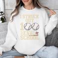 I Struck Out 100 Days Of School Baseball Fan Students Batter Premium Tri-Blend Unisex Sweatshirt