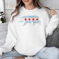 Sweet Vintage Retro Chicago City Flag Bear Print Raglan Baseball Tee Unisex Sweatshirt Sweet Vintage Retro Chicago City Flag Bear Print Raglan Baseball Tee Unisex Sweatshirt