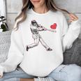 Valentines Baseball Batter Heart Player Silhouette Premium Tri-Blend Unisex Sweatshirt Valentines Baseball Batter Heart Player Silhouette Premium Tri-Blend Unisex Sweatshirt