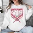 Valentines Baseball Boys Ice Cream Drip Heart Youth Kids Unisex Sweatshirt Valentines Baseball Boys Ice Cream Drip Heart Youth Kids Unisex Sweatshirt