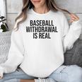 Vintage Baseball Withdrawal Is Real Premium Tri-Blend Unisex Sweatshirt Vintage Baseball Withdrawal Is Real Premium Tri-Blend Unisex Sweatshirt