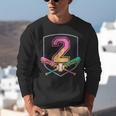 2nd Birthday Baseball Bat Ice-Cream Drip 2yrs Old Boys Kids Unisex Sweatshirt