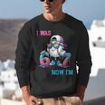 I Was 6 Now I'm 7 Baseball Birthday Drip Ice Cream Boy Unisex Sweatshirt