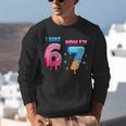 I Was 6 Now I'm 7 Birthday Baseball Drip For Boys Kid Unisex Sweatshirt