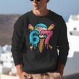 67 Baseball Ice Cream Drip Player Unisex Sweatshirt