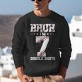 7th Birthday Baseball Bruh I'm 7 Double Digits 7 Years Old Unisex Sweatshirt