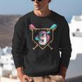 9th Birthday Baseball Bat Ice-Cream Drip 9yrs Old Boys Girls Unisex Sweatshirt