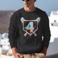 Baseball 4 Year Old Ice Cream Drip 4th Birthday Boy Number 4 Unisex Sweatshirt Baseball 4 Year Old Ice Cream Drip 4th Birthday Boy Number 4 Unisex Sweatshirt