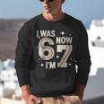 Baseball 7th Birthday 6 7 Years Old I Was 6 Now I'm 7 Unisex Sweatshirt