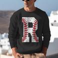 Baseball Alphabet Monogram Initial Letter R Unisex Sweatshirt Baseball Alphabet Monogram Initial Letter R Unisex Sweatshirt