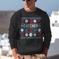 Baseball Catcher Ugly Christmas Sweater Pattern Sports Xmas Unisex Sweatshirt Baseball Catcher Ugly Christmas Sweater Pattern Sports Xmas Unisex Sweatshirt