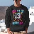 Baseball Drip Bruh It's My 13th Birthday Boy Ice Cream Drip Unisex Sweatshirt