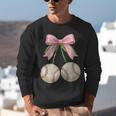 Baseball Girls Women Coquette Pink Bow Baseball Unisex Sweatshirt