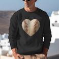 Baseball Heart Shape Valentines Day Love Boys Kids Men Unisex Sweatshirt