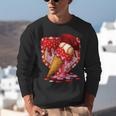 Baseball Heart Valentine Baseball Ice Cream Drip Boys Girls Unisex Sweatshirt Baseball Heart Valentine Baseball Ice Cream Drip Boys Girls Unisex Sweatshirt