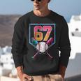 Baseball Ice Cream Drip Number 67 Player 67th Birthday Men Unisex Sweatshirt Baseball Ice Cream Drip Number 67 Player 67th Birthday Men Unisex Sweatshirt
