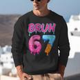 Baseball Ice Cream Drip Number 67 Player Or 67th Birthday Unisex Sweatshirt