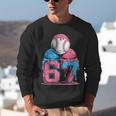 Baseball Ice Cream Drip Six Seven Gen Alpha Meme 67 Unisex Sweatshirt