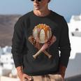 Baseball Ice Cream Drip Style Melting Ice Cream Youth Teen Unisex Sweatshirt