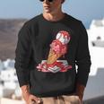 Baseball Ice Cream Drip Youth Strawberry Baseball Red Unisex Sweatshirt