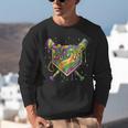 Baseball Mardi Gras Home Plate Ice Cream Drip Carnival Mask Unisex Sweatshirt Baseball Mardi Gras Home Plate Ice Cream Drip Carnival Mask Unisex Sweatshirt