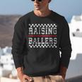 Baseball Player Raising Ballers Game Day Respect The Drip Unisex Sweatshirt