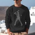 Baseball Player Typography Word Art Unisex Sweatshirt Baseball Player Typography Word Art Unisex Sweatshirt