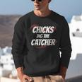 Baseball Seams Chicks Dig The Catcher Unisex Sweatshirt Baseball Seams Chicks Dig The Catcher Unisex Sweatshirt