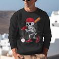 Baseball Skeleton Halloween Playing Unisex Sweatshirt