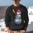 Baseball Snowman Merry Christmas Xmas Pajamas Men Women Kids Unisex Sweatshirt