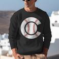 Baseball Sport Player Graphic Monogram Initial Letter C Unisex Sweatshirt Baseball Sport Player Graphic Monogram Initial Letter C Unisex Sweatshirt