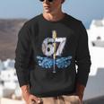 Blue Camo Baseball 67 Six Seven Camo Ice Cream Drip Boy Teen Unisex Sweatshirt