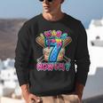 Blue Checkered I Was 6 Now I'm 7 Birthday Cake Baseball Drip Unisex Sweatshirt Blue Checkered I Was 6 Now I'm 7 Birthday Cake Baseball Drip Unisex Sweatshirt