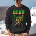 Bruh 67 Baseball Christmas Gingerbread Drip Number 67 Player Unisex Sweatshirt
