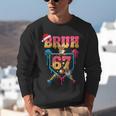 Christmas Gingerbread Bruh 67 Baseball Ice Cream Drip Kids Unisex Sweatshirt