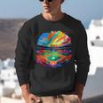 Colorful Baseball Field Home Run Baseball Player Fans Unisex Sweatshirt