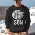Cute Favorite Baseball Player Is My Son Women Men Unisex Sweatshirt Cute Favorite Baseball Player Is My Son Women Men Unisex Sweatshirt