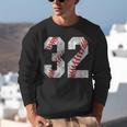 Distressed Baseball Number 32 Jersey Uniform Player Fan Unisex Sweatshirt Distressed Baseball Number 32 Jersey Uniform Player Fan Unisex Sweatshirt