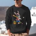 Easter Bunny Baseball Player Batter Rabbit Boys Kids Men Unisex Sweatshirt Easter Bunny Baseball Player Batter Rabbit Boys Kids Men Unisex Sweatshirt