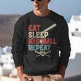 Eat Sleep Baseball Repeat Bat Ball Player Fan Unisex Sweatshirt Eat Sleep Baseball Repeat Bat Ball Player Fan Unisex Sweatshirt