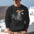Halloween Boys Batting Skeleton Baseball Unisex Sweatshirt